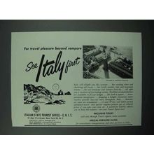 1958 Italy Tourism Ad - Piazza San Marco Venice