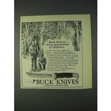 1972 Buck Knives Ad - Three Generations of Tradition