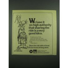 1976 U.S. Department of Transportation Ad - On High Authority