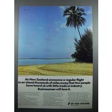 1977 Air New Zealand Ad - An Island Miles Away