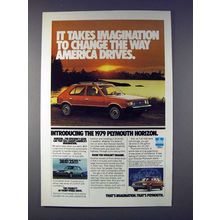 1979 Plymouth Horizon Car Ad - It Takes Imagination