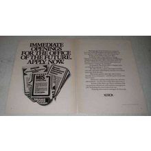 1979 Xerox Copiers Ad - Immediate Openings For Future