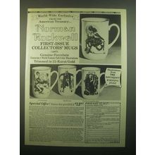1980 American Treasury Norman Rockwell Mugs Ad