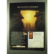 1980 Rizla Cigarette Rolling Papers Ad - Take Lightly