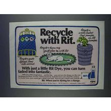 1980 Rit Dye Ad - Recycle With Rit