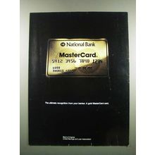 1983 National Bank MasterCard Ad - Ultimate Recognition