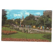 CENTRAL GARDENS, BOURNEMOUTH vintage .used postcard 1974 pm #