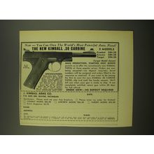 1956 Kimball .30 Caliber Carbine Auto. Pistol Advertisement