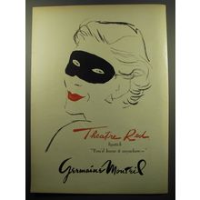 1950 Germaine Monteil Theatre Red lipstick Advertisement
