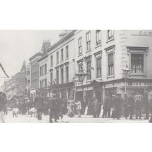 Romford Golden Lion Corner Victorian 1897 Essex Postcard