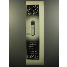 1953 Lanvin Perfume Advertisement - You can take it with you