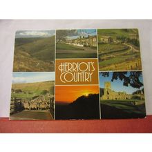 HERRIOT'S COUNTRY, YORKSHIRE used postcard by J. Arthur Dixon PYD 26381 1990 pm=