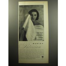 1957 Martex Patrician Towels Ad - The most beautiful towel ever woven