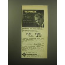 1959 Telefunken Records Ad - Telefunken one of the great names in record history