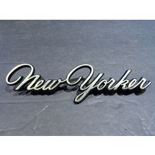 1971 - 1978 Chrysler New Yorker Gold Emblem OEM 4 1/2" 72 73 74 75 76 77
