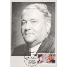 Carlo Schmid German Socialist Democratic Party FDC Postcard