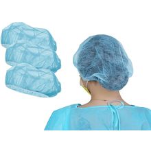 Surgical Bouffant Caps Disposable 24 Inch. 1000 Pack White Polypropylene Disp...