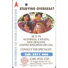 CMS PTE LTD~ Studying Overseas? S'pore Transitlink Train/Bus Card
