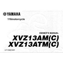YAMAHA XVZ13AM(C) XVZ13ATM(C) OWNERS MANUAL 1999 MOTORCYCLE 107 PAGES IN ENGLISH