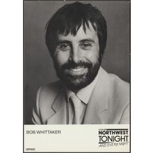 Bob Whittaker, BBC TV Northwest Tonight, c.1980s - Publicity Card
