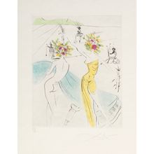 Salvador Dalí (1904-1989). Les Femmes-fleurs au piano, from The Hippies, 1969 Po