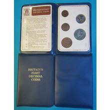 Britains First Decimal Coins Presntation Case