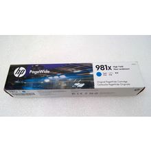 NEW Genuine HP 981X (L0R11A) Cyan High-Yield Original Ink Cartridge