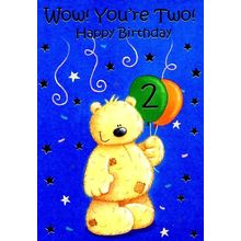 Wow! You're Two! Happy Birthday - Birthday Greeting Card - 06011