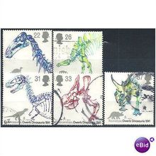 1991 Dinosaurs Set SG1573-1577 Good/Fine Used