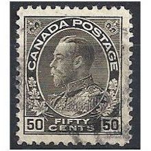 Canada 1911 SG215 50c Sepia Fine Used. .