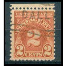 Used J81 2c Postage Due Barely Clears WA1298