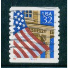 Used 2913 32c U.S. Flag Over Porch Fine CNS 33333 W0839