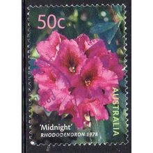 Australia 2003 Blooms - Australian Cultivars Rhododendrum Midnight 50c Sht Used