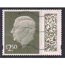 GB 2024 KC 3rd £2.50 Gooseberry Green Machin Used SG V5026 ( J1314 )