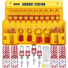 58 PCS Lockout Tagout Kits, Electrical Safety Loto Kit Includes Padlocks, Lo...