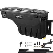 Truck Bed Storage Box, Lockable Lid, Waterproof ABS Wheel Well Tool Box 6.6 ...