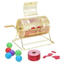 Raffle Drum,Holds 2500 Tickets or 100 Ping Pong Balls, Metal Lottery Spinnin...