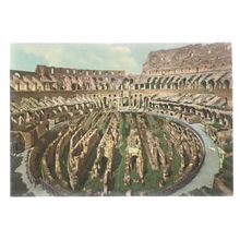 EXCAVATIONS, THE COLISEUM, ROME, ITALY unused postcard 1960's =