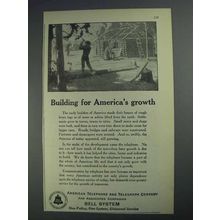 1925 Bell Telelphone Ad - Building for America's Growth