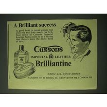 1955 Cussons Imperial Leather Brilliantine Ad - A brilliant success