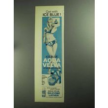 1968 Aqua Velva After Shave Ad - Get With Ice Blue