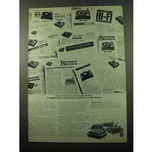 1969 Dual 1212, 1009F, 1019 and 1015F Turntables Ad