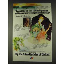 1978 United Airlines Ad - Paradise in Hawaii