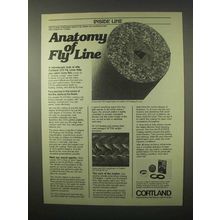 1980 Cortland 333 Fly Lines Ad - Anatomy of Fly line