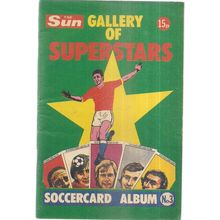 THE SUN GALLERY OF SUPERSTARS SOCCERCARD ALBUM no3 1978/79 unused 62 pages