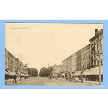 New York Bath Liberty St Street Scene w/Old Buildings Horses and Wagons~336