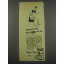 1946 Sani-Flush Cleanser Ad - Now I know how easy it is