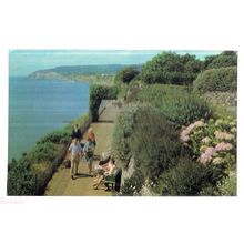 BATTERY GARDENS, SANDOWN, ISLE OF WIGHT used postcard 1972 postmark =