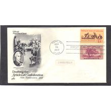 FDC Art Craft 1726 13c Congress + 772 (Cachet-Penciled/A) CV00772