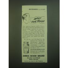 1945 James River Brand Deviled Smithfield Meat Spread Ad - Meet the Whiff